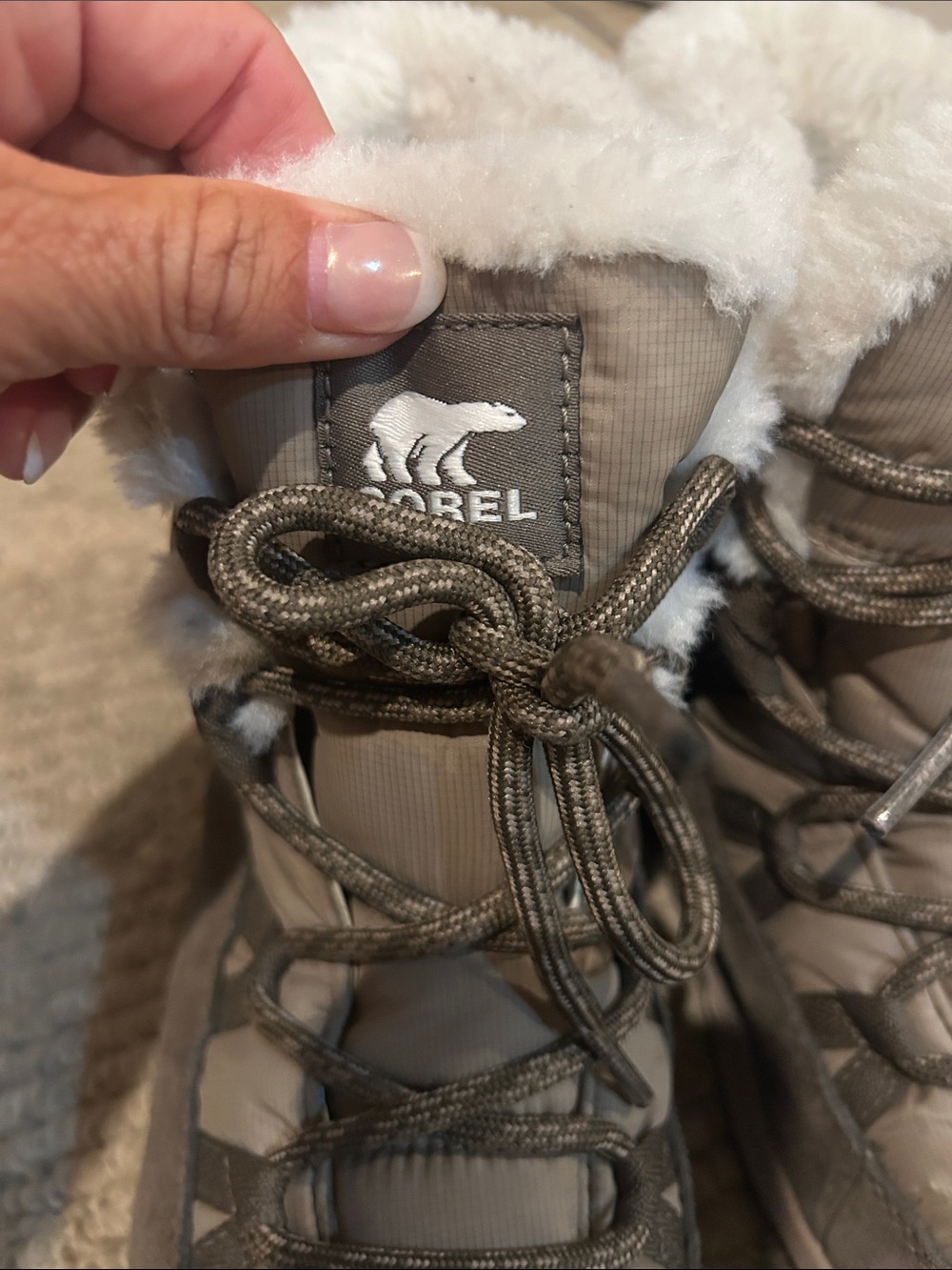 Sorel Women's Winter Lace-Up Boot in Gray - Picture 11 of 13